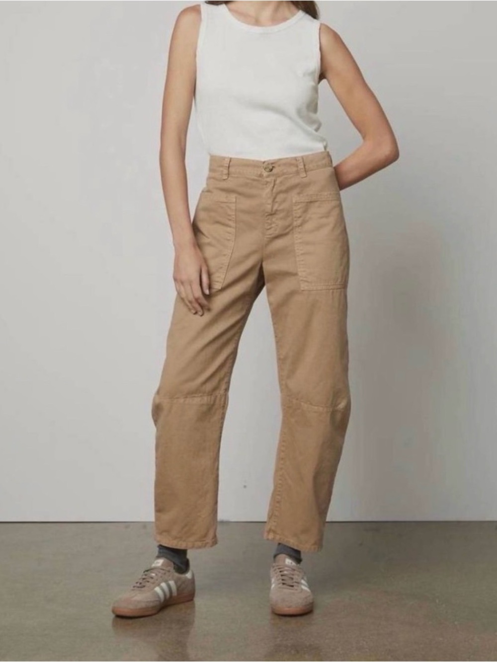 Velvet brylie pants size 6 tan